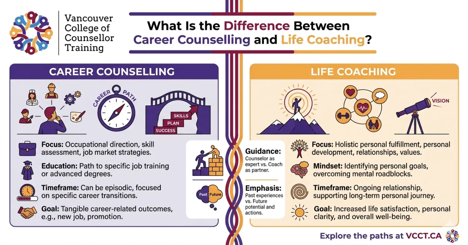 What Is the Difference Between Career Counselling and Life Coaching - Featured